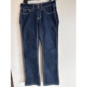 CG Up Denim Womens 27/32 Dark, Western, Cowgirl Jean Embroidered Back Pockets &